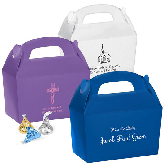 Design Your Own Christian Celebration Gable Favor Boxes
